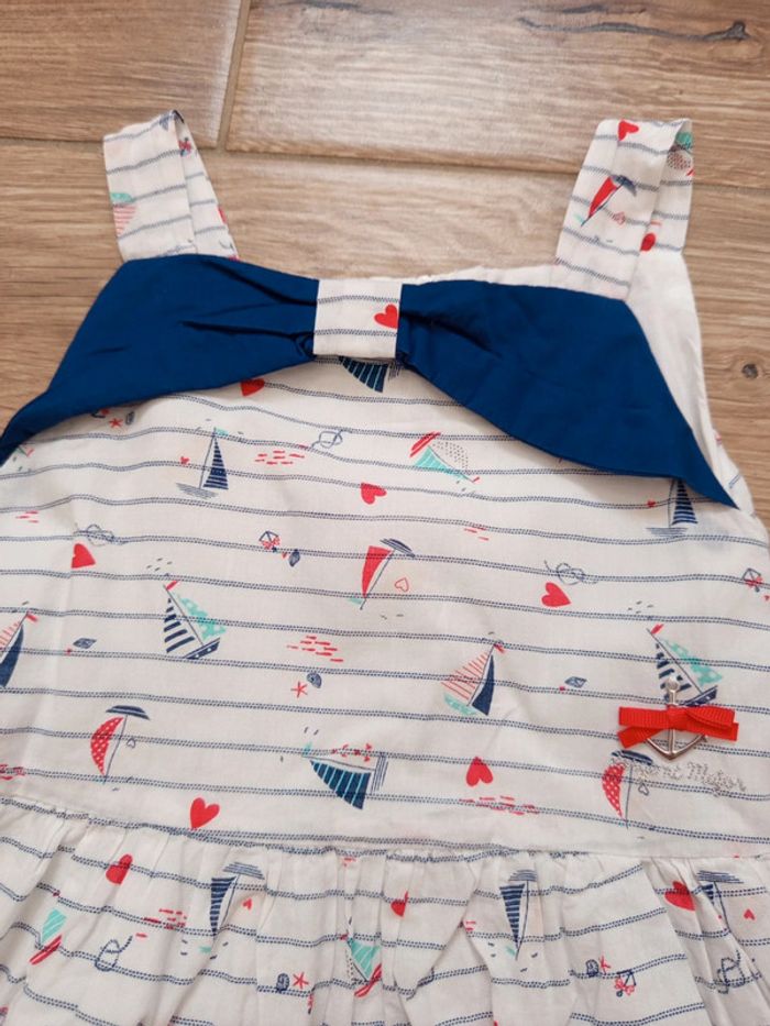 Robe marinière imprimé bateaux/coeurs Sergent Major 7 ans - photo numéro 3