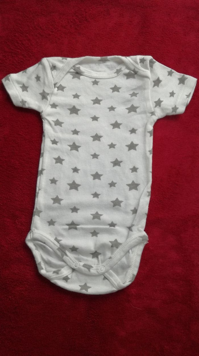 Lot de 5 bodys manches courtes 3 mois mixte kiabi - photo numéro 8