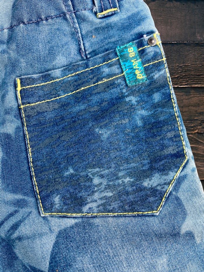 Upcycling - Jean bébé psychédélique tie and dye - photo numéro 6