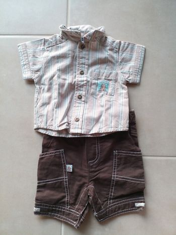 Ensemble short chemisette