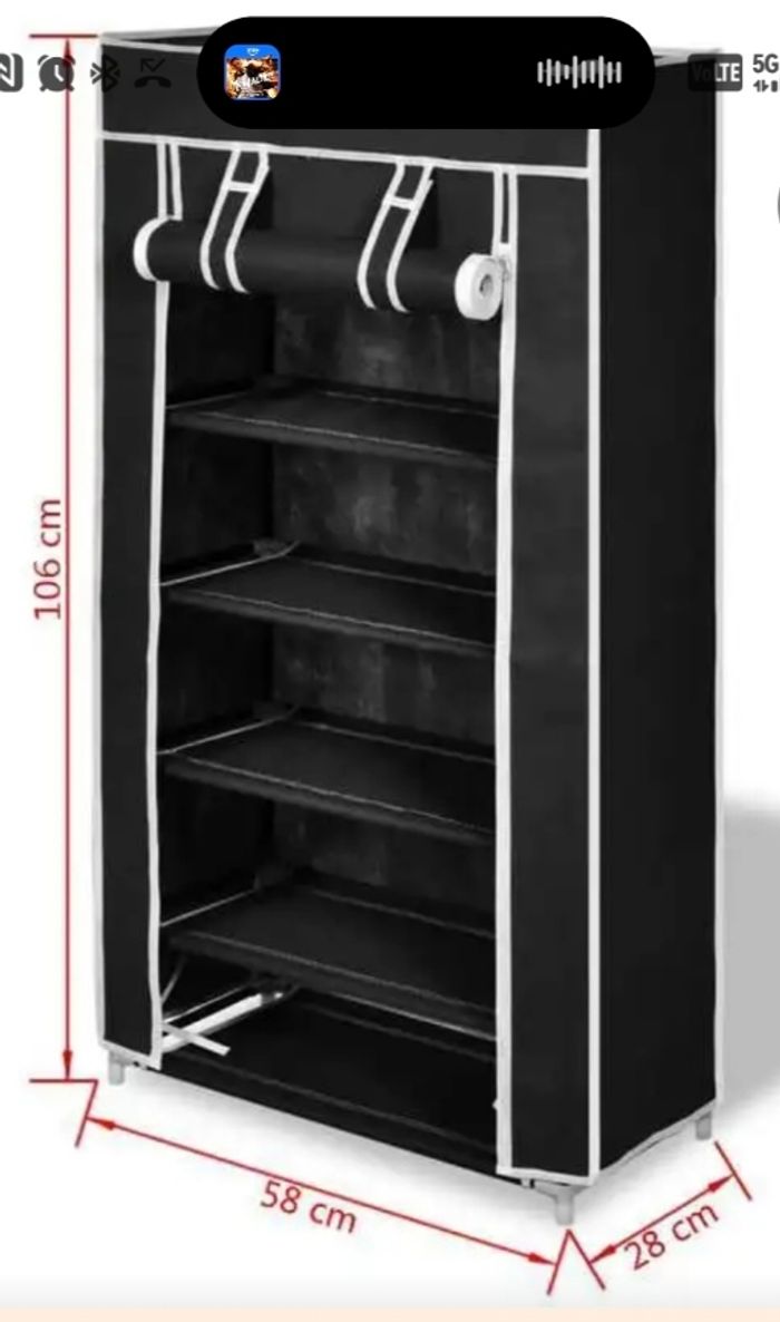 Armoire à chaussure en tissus neuf - photo numéro 5