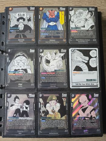 Lot de cartes dragon ball fusion world manga booster