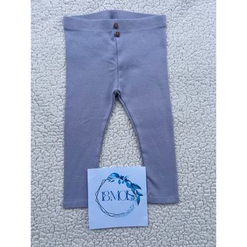 Legging côtelé avec boutons couleur parme taille 18 mois Kiabi