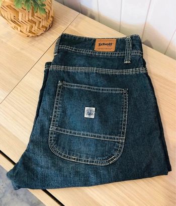 Short en denim light Schott taille M