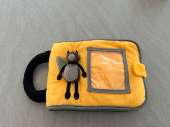 Ptit loup, mon premier livre photo en tissu