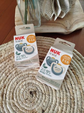 Lot de deux boîtes de 2 tétines neuves Nuk 
