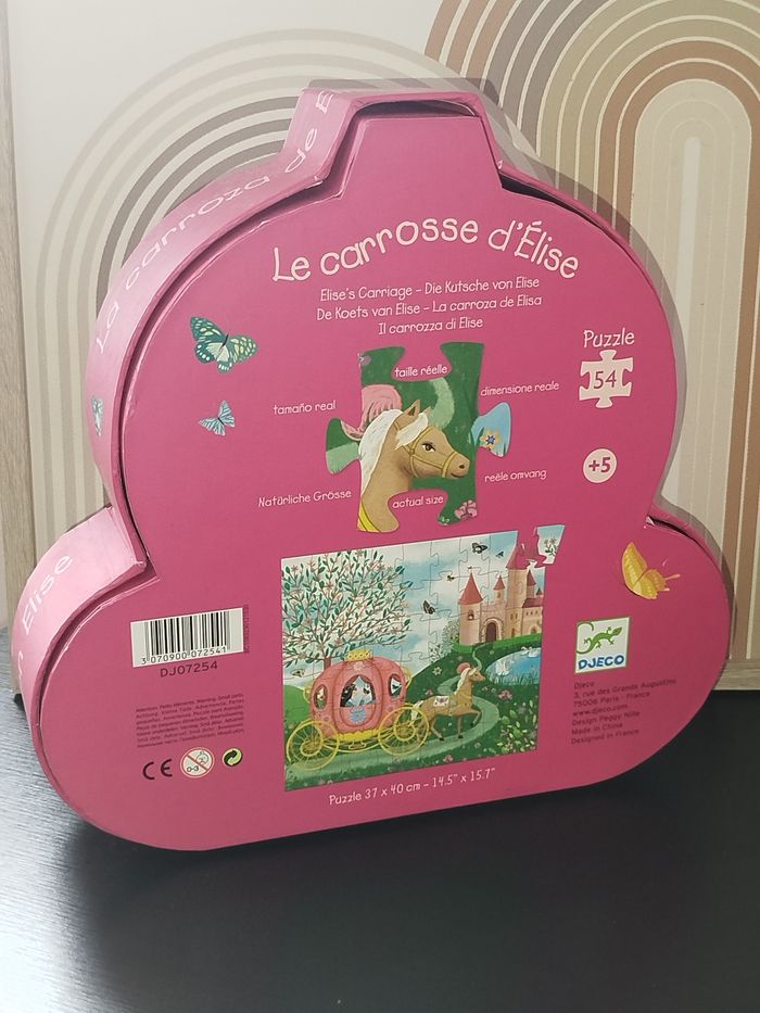 🧩Djeco Puzzle Le carosse d'Elise 54 pièces - photo numéro 3