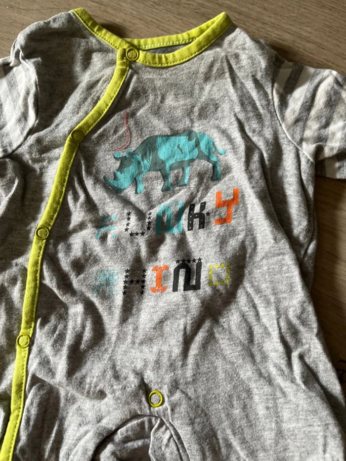 Pyjama garçon 1 mois 54cm - photo numéro 2