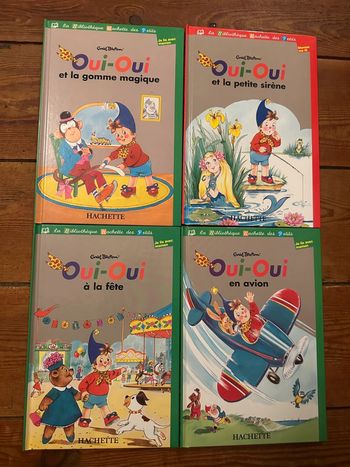 Lot de 4 livres Oui-Oui Enid Blyton albums Bibliothèque Hachette des petits je lis avec maman