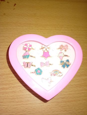 Lot de 12 bagues enfants