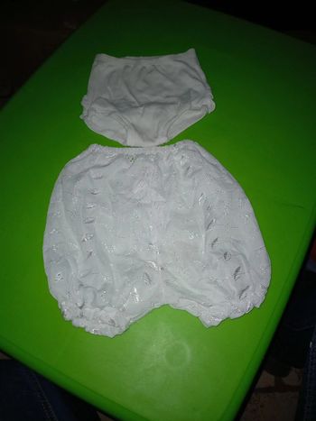 Lot 2 culotte blanche 18 mois
