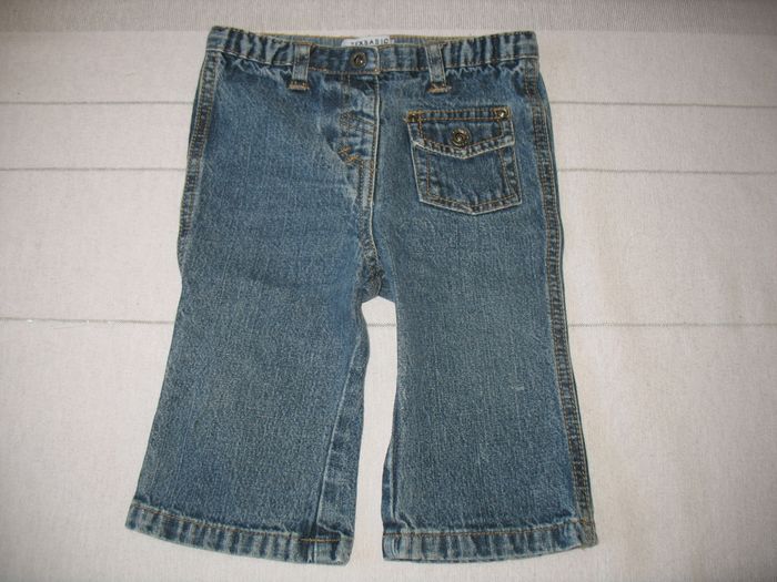 JEAN DROIT BÉBÉ FILLE "TEX BASIC" - 6 MOIS - n°02 - photo numéro 2