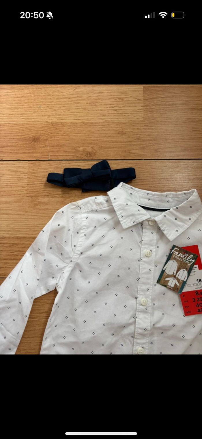 Chemise + noeuf papillons - photo numéro 3