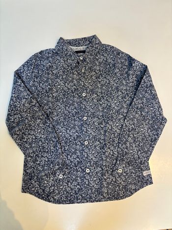 Chemise manches longues bleu 8ans ikks