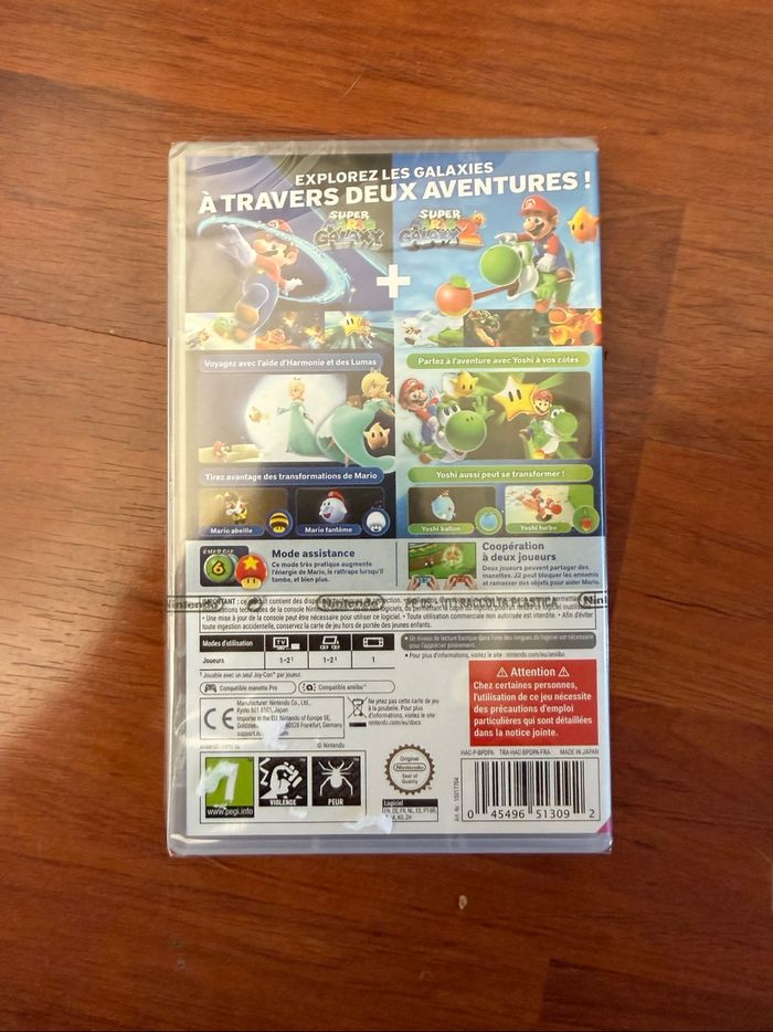 Super Mario Galaxy 1 + 2 Jeu Nintendo Switch NEUF sous Blister - photo numéro 2