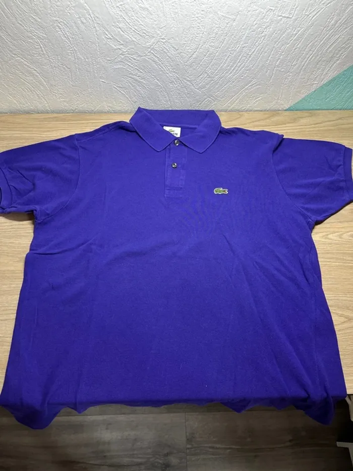 Lot de 2 polo + 1 t-shirt Lacoste - taille XL - couleur, violet, noir, vert - photo numéro 11
