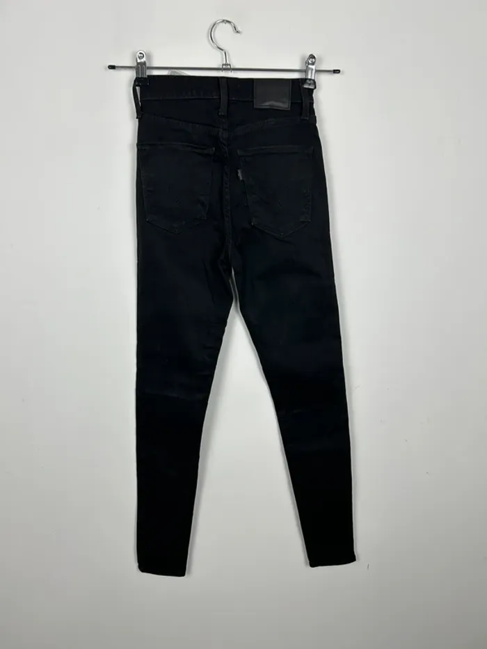 Jean Levi's Premium Femme Noir W26 L30 | Mile High Super Skinny | Taille FR36 | Très Bon État BP245