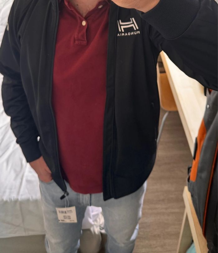 Veste homme zippée noire NEUVE taille L - photo numéro 4