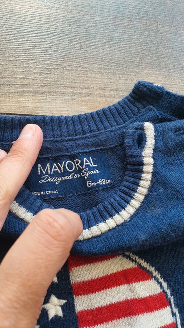 Pull mayoral  6 mois 68 cm en très bon état - photo numéro 3