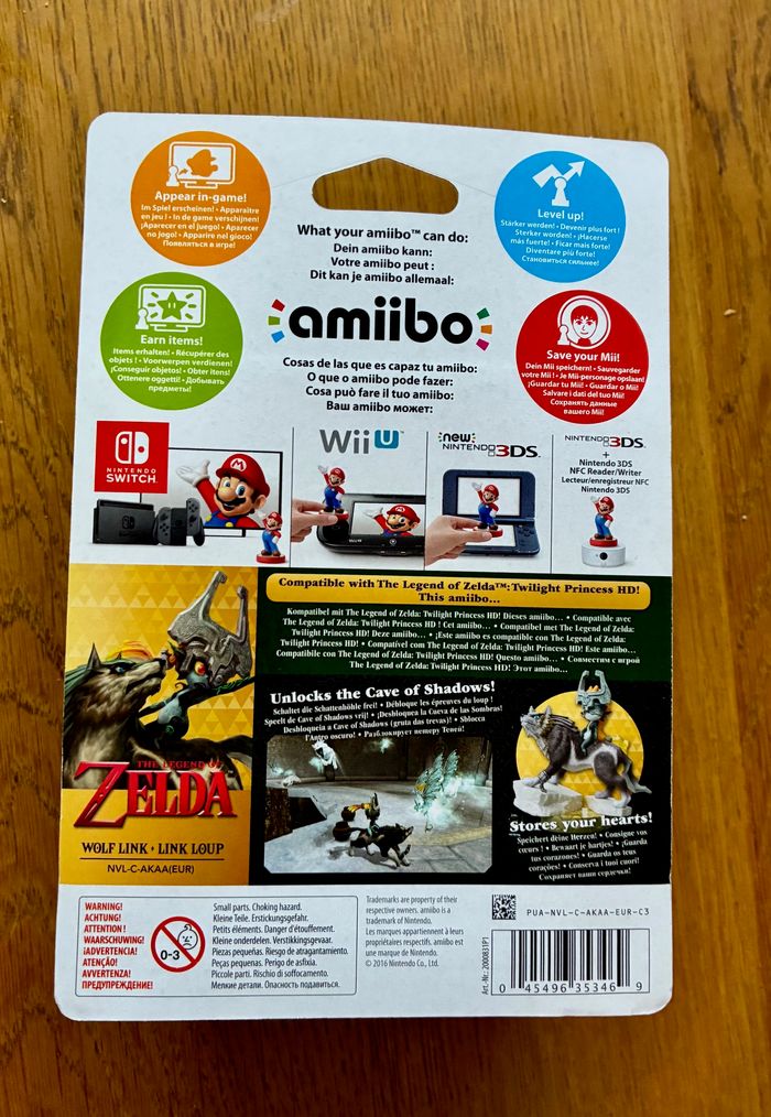 Amiibo ZELDA Link Loup NEUF - photo numéro 2
