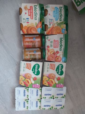 Lot repas bébé bledina 