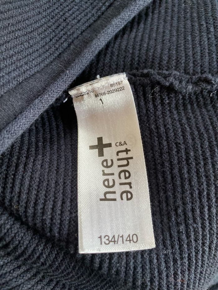 Pull basic garçon bleu marine 9/10 ans C&A - photo numéro 6