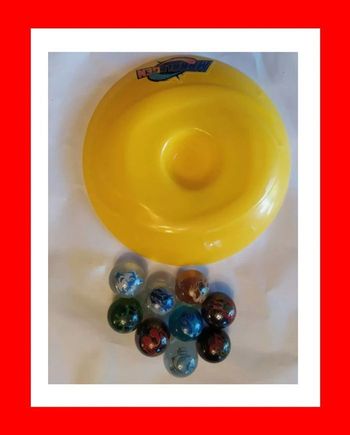 lot 9 billes Marblegen 9 motifs différents avec le but du jeu