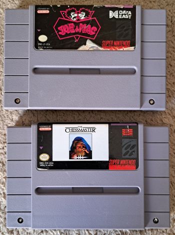 Lot de 2 jeux NTSC USA/CAN pour Super Nintendo SNES