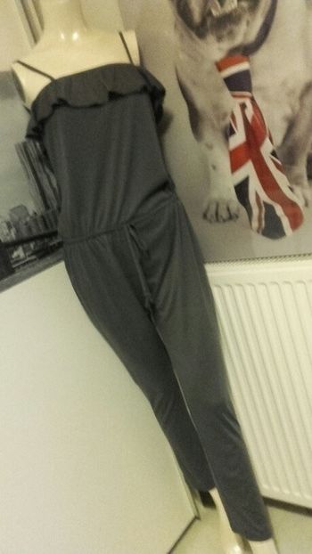 Combinaison bustier slim grise neuve