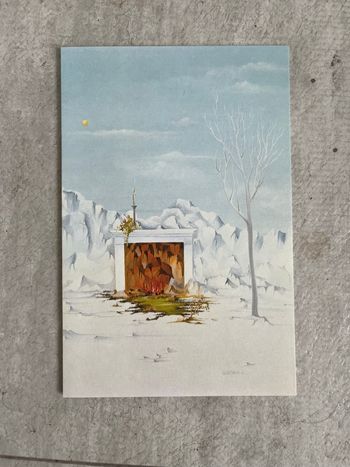 Carte paysage enneigé