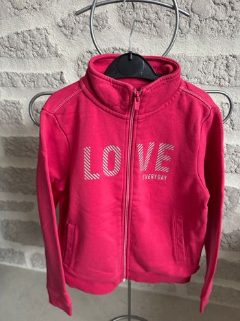 Gilet fille okaidi rose fushia 8 ans hiver