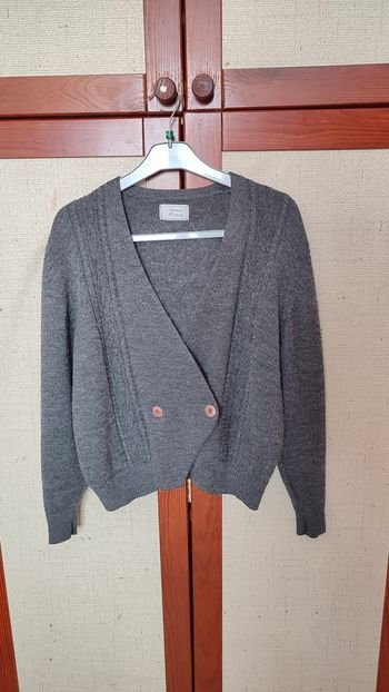 Gilet court gris