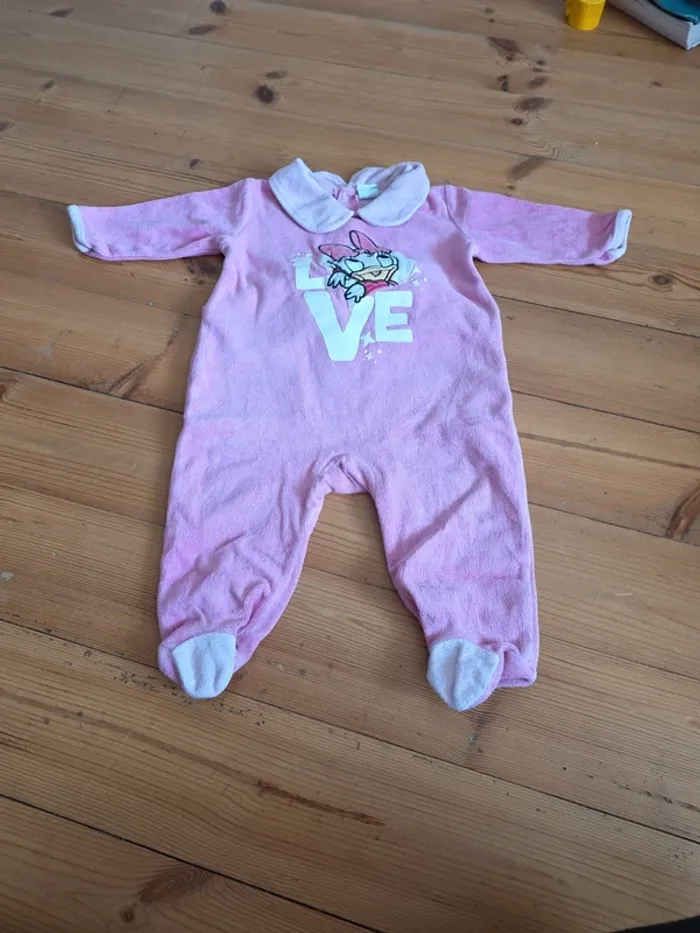 Lot de 3 pyjamas velours 9 mois - photo numéro 4