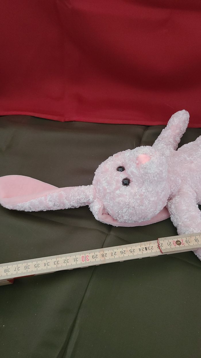 Doudou lapin rose brillant  JEMINI - photo numéro 2