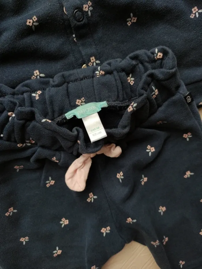 Petit ensemble jogging et veste Obaibi fille 6 mois - photo numéro 3