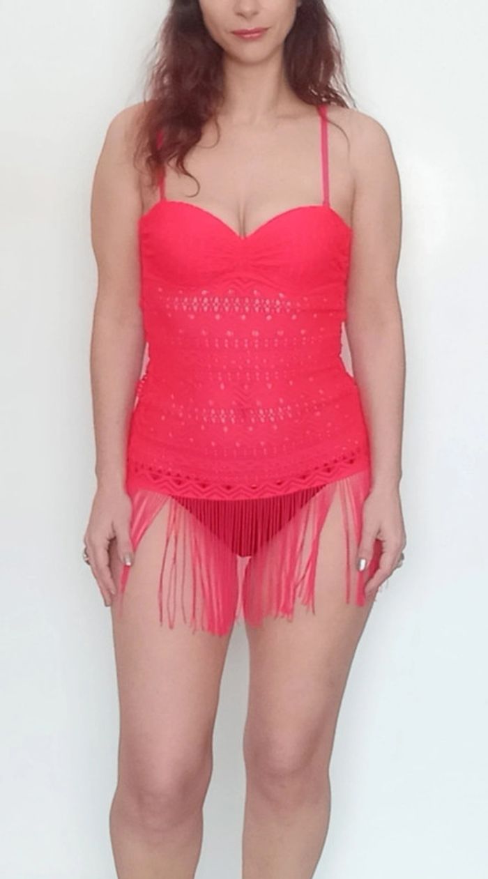 Haut push up / robe de bain frangée taille 36 - photo numéro 2