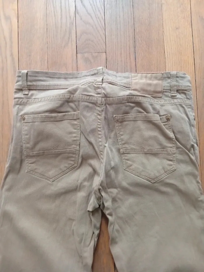 Pantalon homme jean marron-beige Celio taille 40 - photo numéro 7