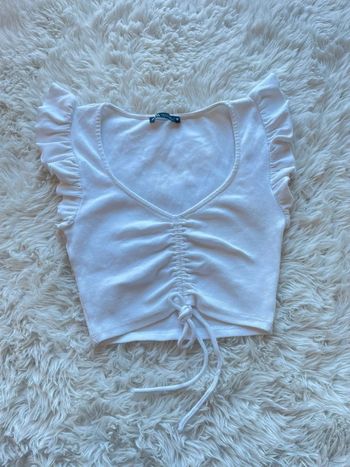 Crop top à volant Zara