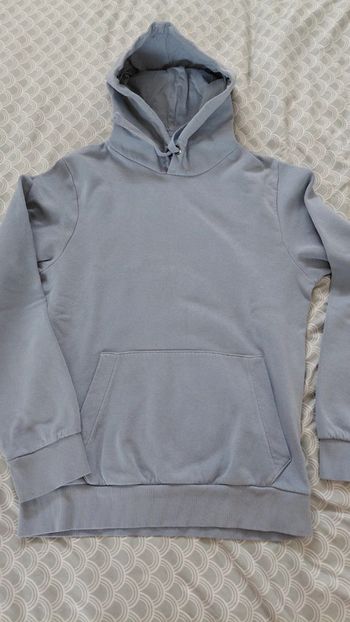 Pull à capuche bleu clair XS