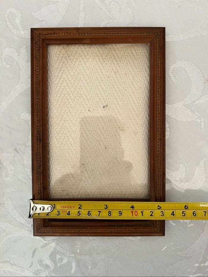 Ancien Cadre Photo Bois Marqueterie Napoléon III - photo numéro 7