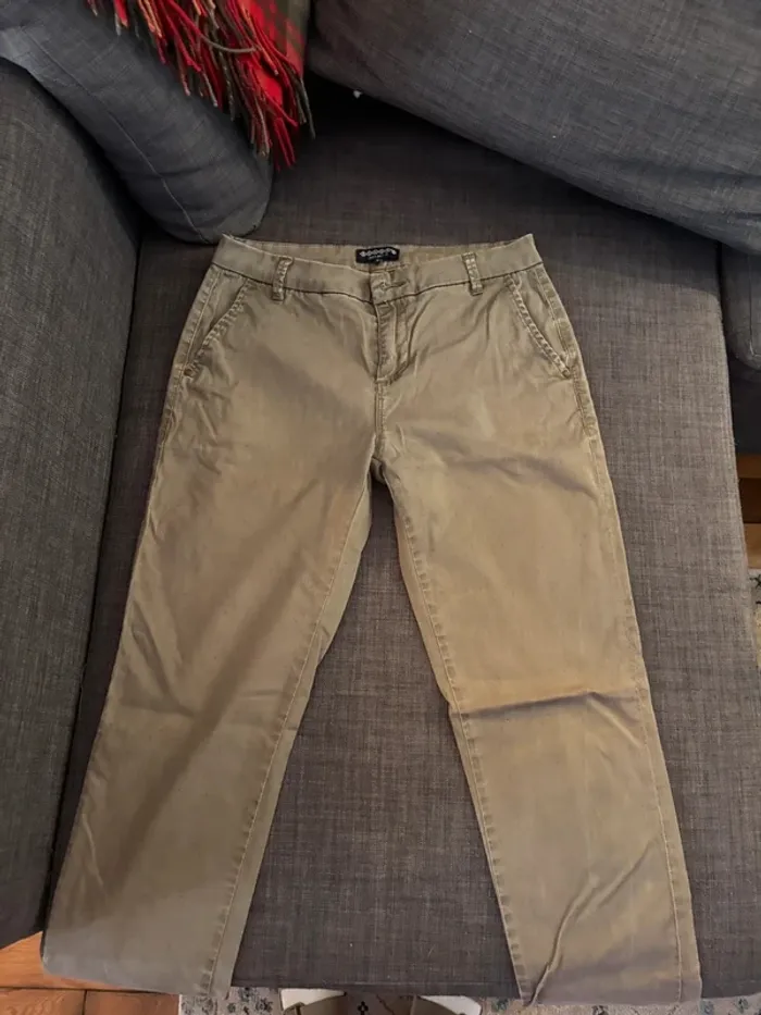 Pantalon léger kaki Bonobo - Taille 36 - photo numéro 2