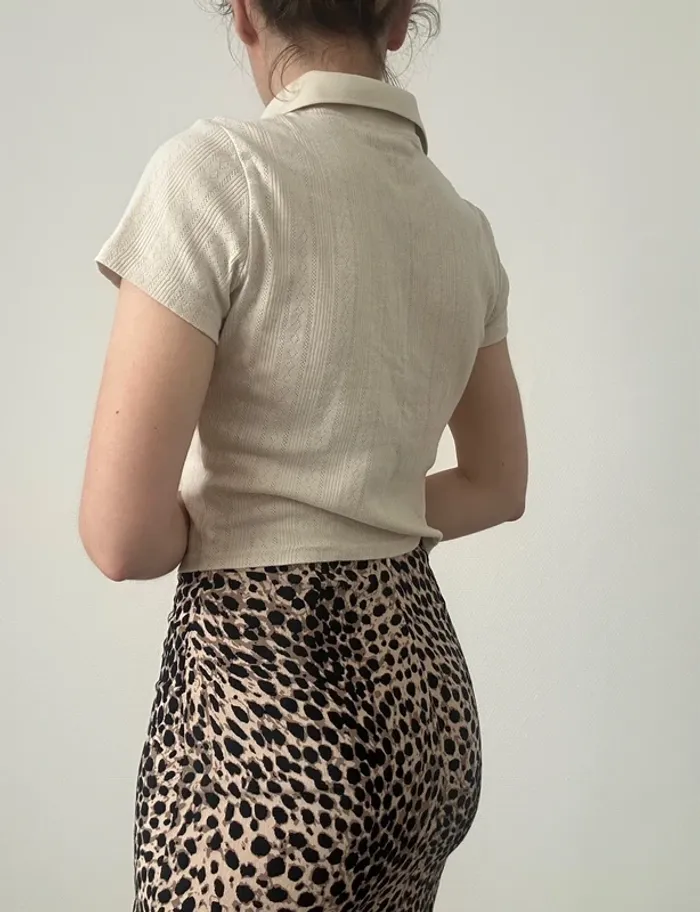 Haut t-shirt beige - photo numéro 3