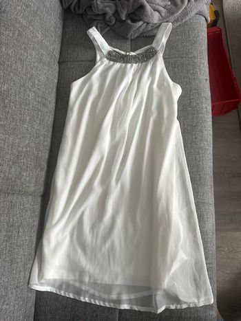 Robe légère taille 36 blanc cassé