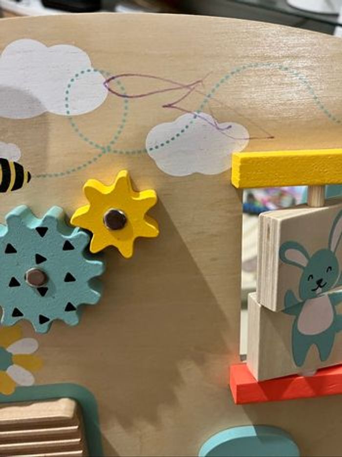 Trotteur en bois de marche bébé - photo numéro 2