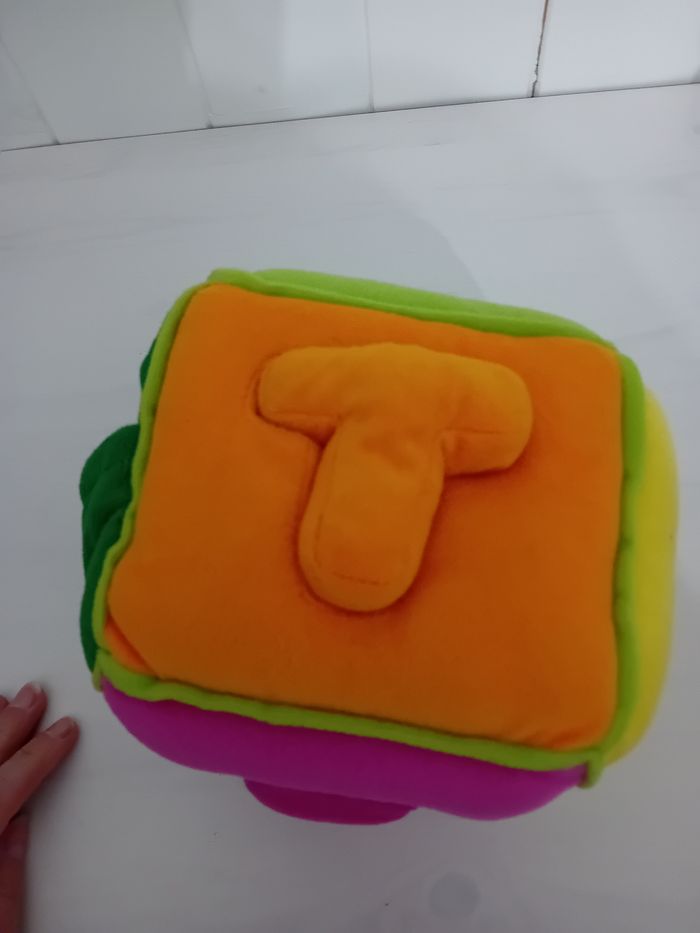 Cube  d'éveil en peluche - photo numéro 6