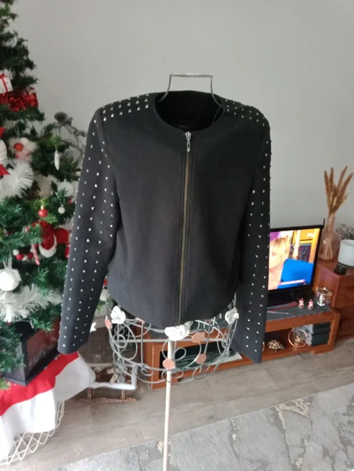 Veste noir Mango