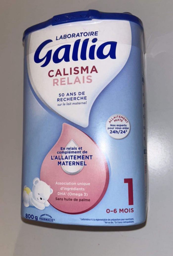 Lots de 4 boîtes de lait relais