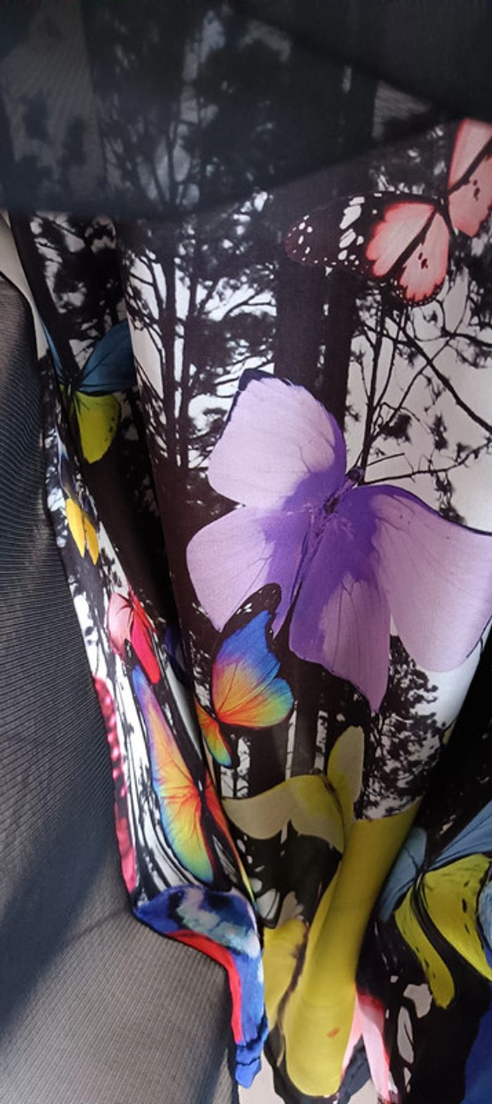 Jolie robe voile et imprimé fleuri - photo numéro 3