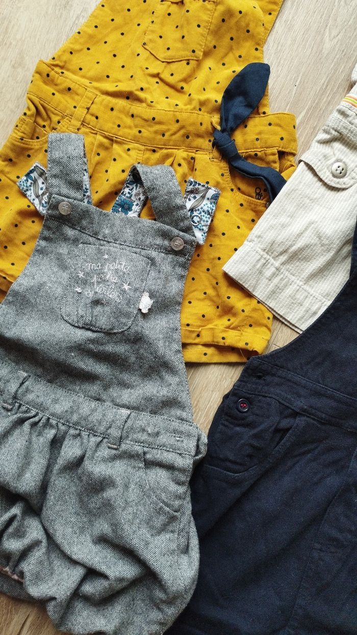 Lot de 4 salopettes 24 mois - photo numéro 4