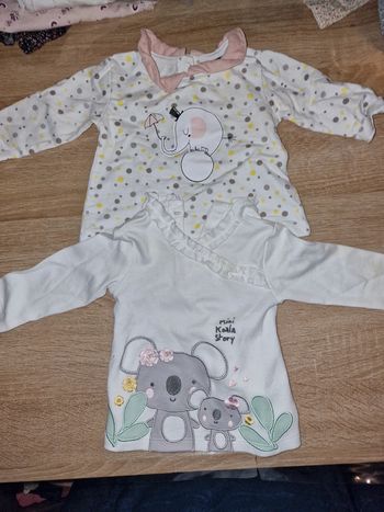 Lot de 2 tshirt manches longues 3 mois